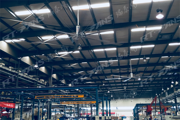 瑞泰風(fēng)佛山車間大吊扇廠家案例圖 瑞泰風(fēng)佛山車間大吊扇廠家案例