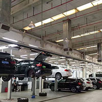 汽車(chē)4S店（汽修廠(chǎng)）扇機(jī)組合通風(fēng)降溫解決方案