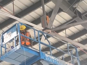 廣州白云機場南航物流通風降溫項目，瑞泰公司